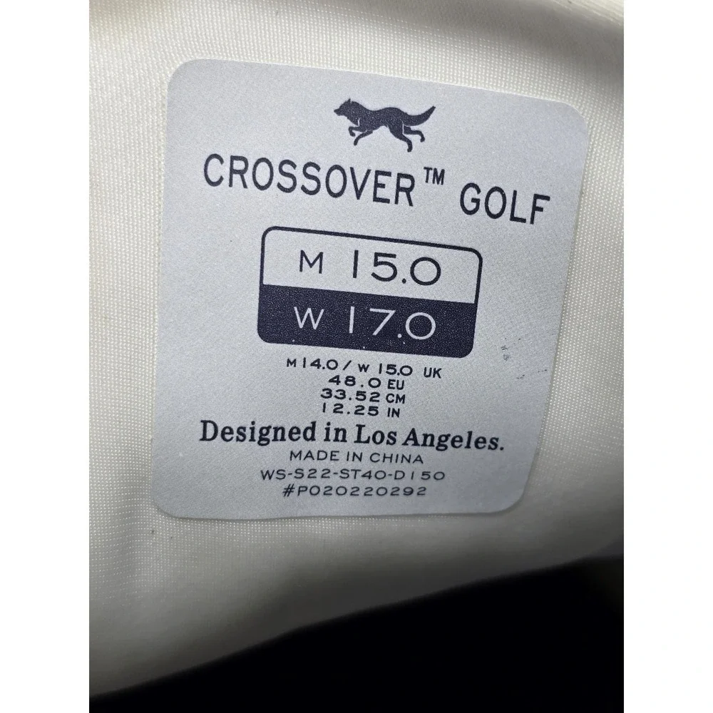 Wolf & Shepherd Crossover Golf White / White WS-S22-ST40-D Men's Size 15 New